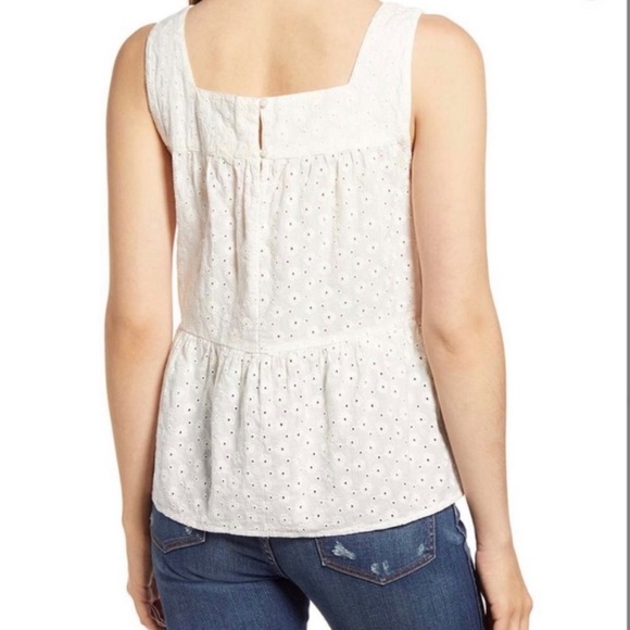 MADEWELL | Eyelet Silhouette Tank Top, NWT size XL - Picture 2 of 4